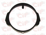 Cornice fanale anteriore nera in ferro per Vespa PX/PE/ARCOBALENO