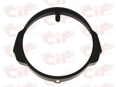 Cornice fanale anteriore nera in ferro per Vespa PX/PE/ARCOBALENO