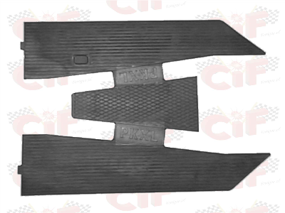 Tappeto pedana in gomma nero Vespa 50-125 PK/XL