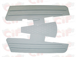 Tappeto pedana in gomma grigio Vespa VNA-VNB-VBB-SUPER-GT-GTR-TS-GL-SPRINT-SV-RALLY-160GS-180SS