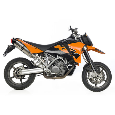 8414E TERMINALI LEOVINCE KTM 990 SM R SUPERMOTO R 2009-2012 LV ONE EVO INOX/CARBONIO