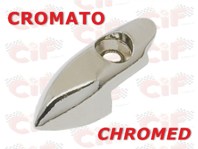 Puntalino strisce pedana Vespa 50/90/125 Primavera/ET3/SUPER - CROMATO HIGH QUALITY