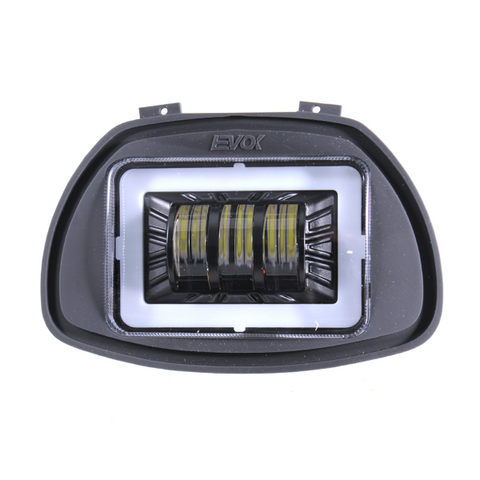 FANALE COMPLETO ANTERIORE 3 LENTI FORMA RETTANGOLO EVOK IRON LED PER PIAGGIO VESPA GL-SPRINT-180 SS