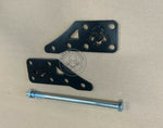 Piastre di rinforzo NERE BOLLA ELABORAZIONI da saldare al telaio per Vespa 50 smallframe