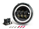 Fanale Faro Anteriore Led per Vespa 50 R L N Evok 6/12V 7000 Lumen COMPLETO