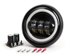 Fanale Faro Anteriore Led per Vespa 50 125 primavera ET3 SS Evok 6/12V 7000 Lumen COMPLETO