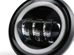 Fanale Faro Anteriore Led per Vespa 50 125 primavera ET3 SS Evok 6/12V 7000 Lumen COMPLETO