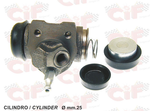 Cilindretto freno posteriore DESTRO (D. 25mm) CONO CONVESSO per APE 175 - APE MP