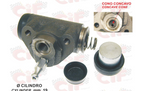 Cilindretto freno posteriore per APE P 50 (’80-’85) - APE TM P 50 (’85-’89) CONO CONCAVO