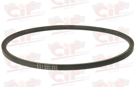 Cinghia dinamo motore per APE MP P501-P601-P601V 220 (’78-’96) - APE TM P602 220 (’82-’83) - TM P703-P703V-FL2 220 (’84-’05) - TM 220 (’09-’15)- APE CAR P2-P3 220 (’78-’85)