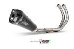 IMPIANTO DI SCARICO COMPLETO ACCIAIO MIVV DELTA RACE NERO BASSO OMOLOGATO PER YAMAHA MT07 2014>2020