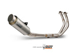 IMPIANTO DI SCARICO COMPLETO IN TITANIO MIVV GP PRO ALTO OMOLOGATO PER YAMAHA MT07 2014>2020