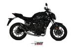 IMPIANTO DI SCARICO COMPLETO IN ACCIAIO NERO MIVV GP PRO ALTO OMOLOGATO PER YAMAHA MT07 2014>2020
