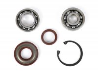 Kit cuscinetti e paraoli per conversione albero motore a ETS -BGM PRO- Vespa V50, PV125, ET3, PK50, PK80, PK125 - 1x 6303 + 1x 6005 C3