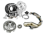 KIT GRUPPO TERMICO 102 CC DM 55 POLINI CAMPANA MARMITTA PER VESPA 50 SPECIAL R L