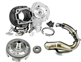 KIT GRUPPO TERMICO 102 CC DM 55 POLINI CAMPANA MARMITTA PER VESPA 50 SPECIAL R L