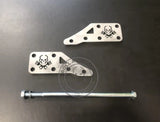 Piastre di rinforzo BOLLA ELABORAZIONI da saldare al telaio per Vespa 50 smallframe