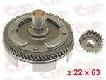 KIT PRIMARIA CIF CAMPANA z22/63 DENTI ELICOIDALI PER VESPA 50 L R N