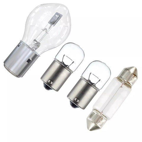 Kit Lampade Lampadine Faro Fanale Anteriore Posteriore Vespa 125 ET3 Primavera