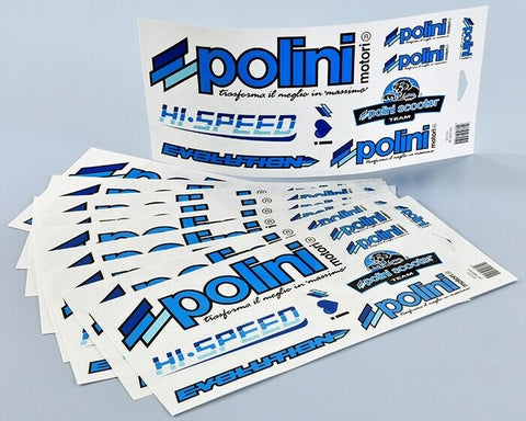 SET ADESIVI POLINI 225.020 FOGLIO A4 DECORAZIONE STICKERS CARENA SCOOTER