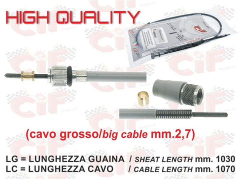Cavo filo trasmissione contachilometri VESPA 125 150 160 200 GTR TS RALLY SPRINT