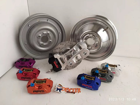Kit freno a disco anteriore DEXTER RACING vespa 50 N-L-R pinza disponibile in diverse colorazioni