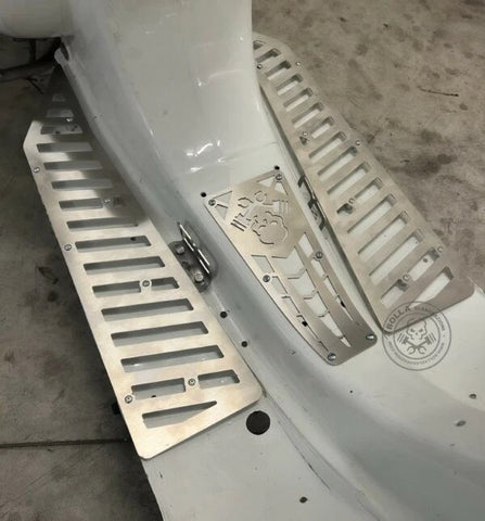 Set PEDANE VESPA FORI ORIGINALI BOLLA ELABORAZIONI per Vespa SMALLFRAME