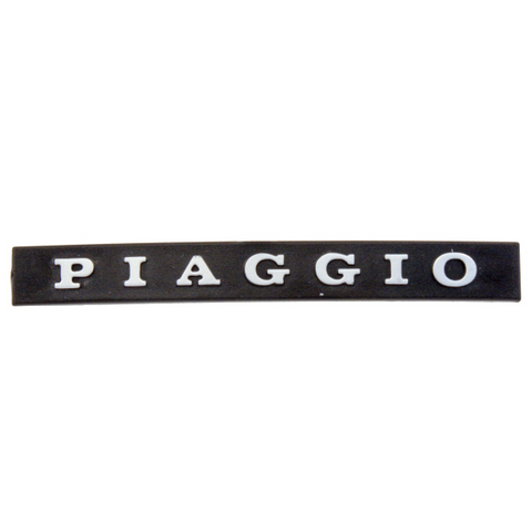 TARGHETTA ANTERIORE SCUDO SCRITTA PIAGGIO PER VESPA PX T5 125 150 200 ARCOBALENO