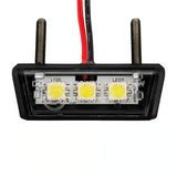 Luce targa KOSO MINI LED plastica colore nero opaco omologata