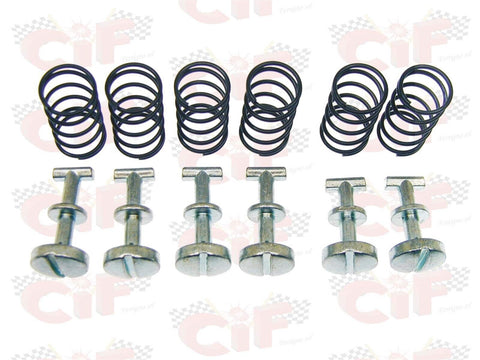 KIT RITEGNI + MOLLE PER COPPIA FIANCATINE LATERALI PIAGGIO CIAO PX - CIF 8816