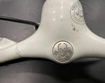 Tappo foro contachilometri con teschio per Vespa 50 N-L-R in acciaio inox completo di staffa per il montaggio