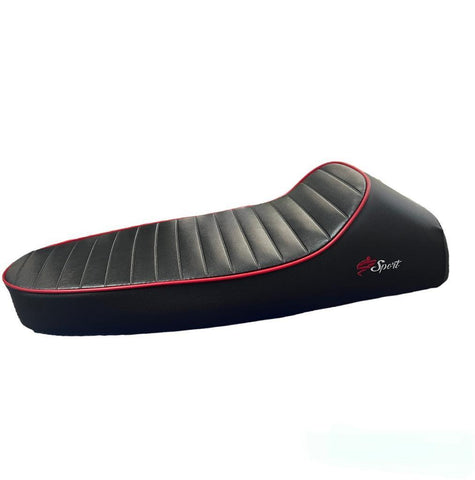 Sella Nera Sport Con Bordino Rosso Vespa Pk 50 S XL