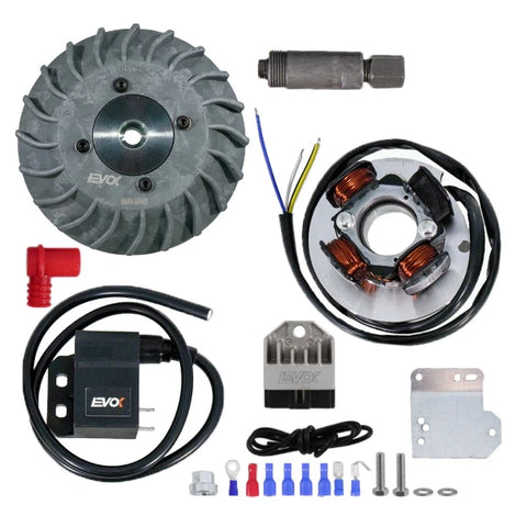 Accensione elettronica EVOK IRON SPARK cono 20mm, 1,4Kg, Vespa Smallframe VOLANO RICAVATO DAL PIENO - ventola in plastica