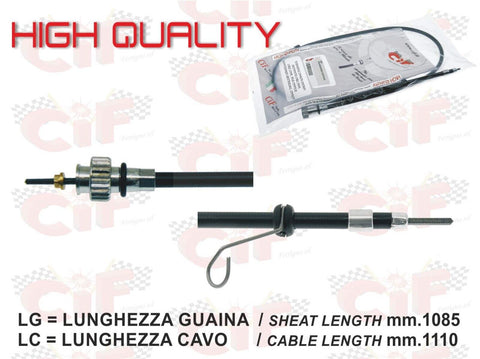 TRASMISSIONE CAVO CONTACHILOMETRI VESPA 50 125 150 ET2 ET4