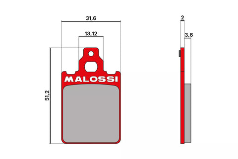 Pastiglie freno MALOSSI MHR per Vespa PX freno a disco e kit Grimeca Classic/NT