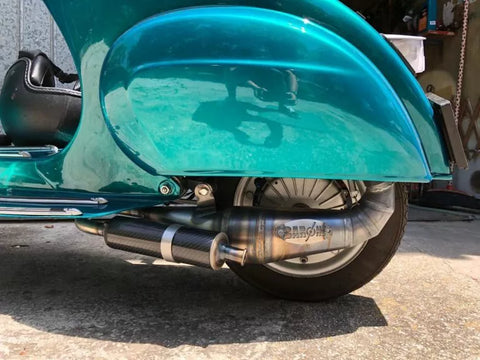Marmitta Barone Racing per collettore Proma per vespa 50 75 90 102