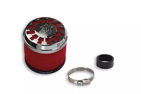 Filtro aria RED FILTER MALOSSI E13 Ø 32/38 dritto per carburatori