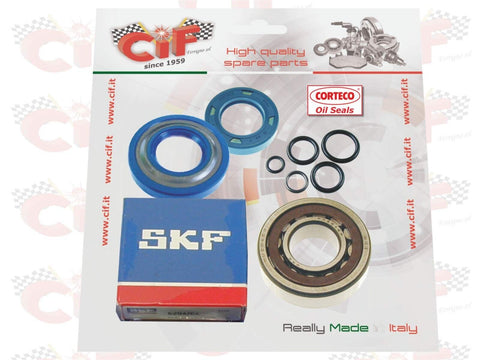 KIT CUSCINETTI BANCO REVISIONE ALBERO MOTORE SKF CORTECO VESPA 125 PRIMAVERA ET3