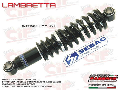 AMMORTIZZATORE POSTERIORE VERSIONE ORIGINALE LUSSO PER LAMBRETTA LI 3 SERIE