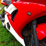 Coppia Frecce Moto a LED da Carena Carenate Naked Fumè HONDA KAWASAKI YAMAHA TUTTE LE CARENATE