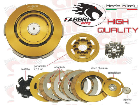 FRIZIONE FABBRI 12R SUPER RACING a 6/12/18 MOLLE VESPA 50 SPECIAL PK - 125 ET3