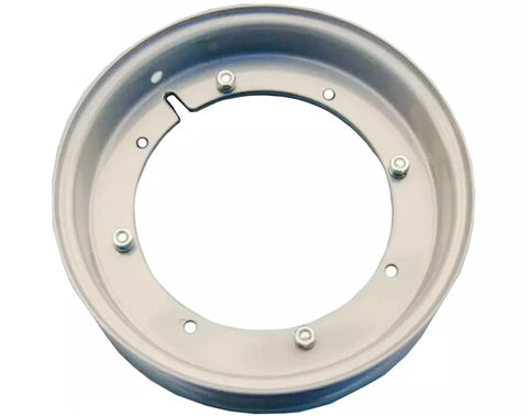 Cerchio in acciaio 2.10-10 scomponibile verniciato grigio metallizzato per conversione modifica da 9" a 10" Vespa 50 Special 3 marce