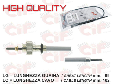 Filo guaina trasmissione cavo contachilometri Vespa PE PX 125 150 200 1° SERIE