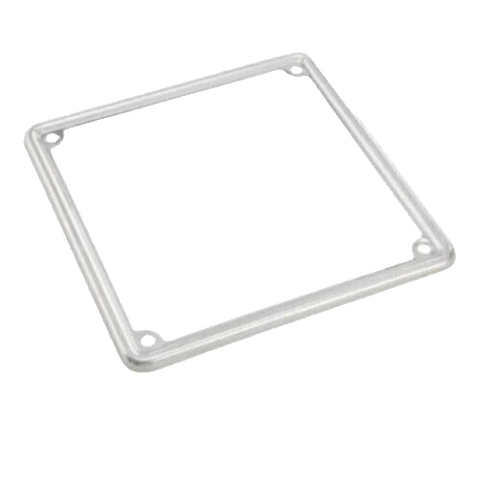 Cornice porta targa cromata motocicli,moto d'epoca,vespa,lambretta,170x170 mm