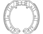 Ganasce freno POLINI Vespa PX, PK XL, HP, PX, ETS, GTR, Sprint, GL 176.0128