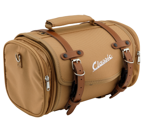 Borsa bauletto valigia SIP CLASSIC 40010240 in naylon marrone per portapacchi vespa e lambretta