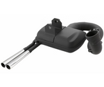 Marmitta RACING SIP ROAD 2.0 nera doppio scarico cromato VESPA PX PE 125 150