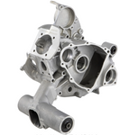 Coppia CARTER MOTORE SIP EVO 3 FORI alluminio vespa 125 ET3 primavera 50 125 PK