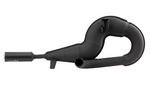 200.2019/S Marmitta Polini Vespa PX 125 150 200 Con silenziatore in alluminio nero