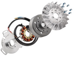 Accensione elettronica SIP PERFORMANCE by VAPE, SPORT, per Lambretta DL/GP, volano ca.: 1660g in alluminio CNC, 9 bobine, 12 magneti, 12V, DC 110 watt, anticipo variabile